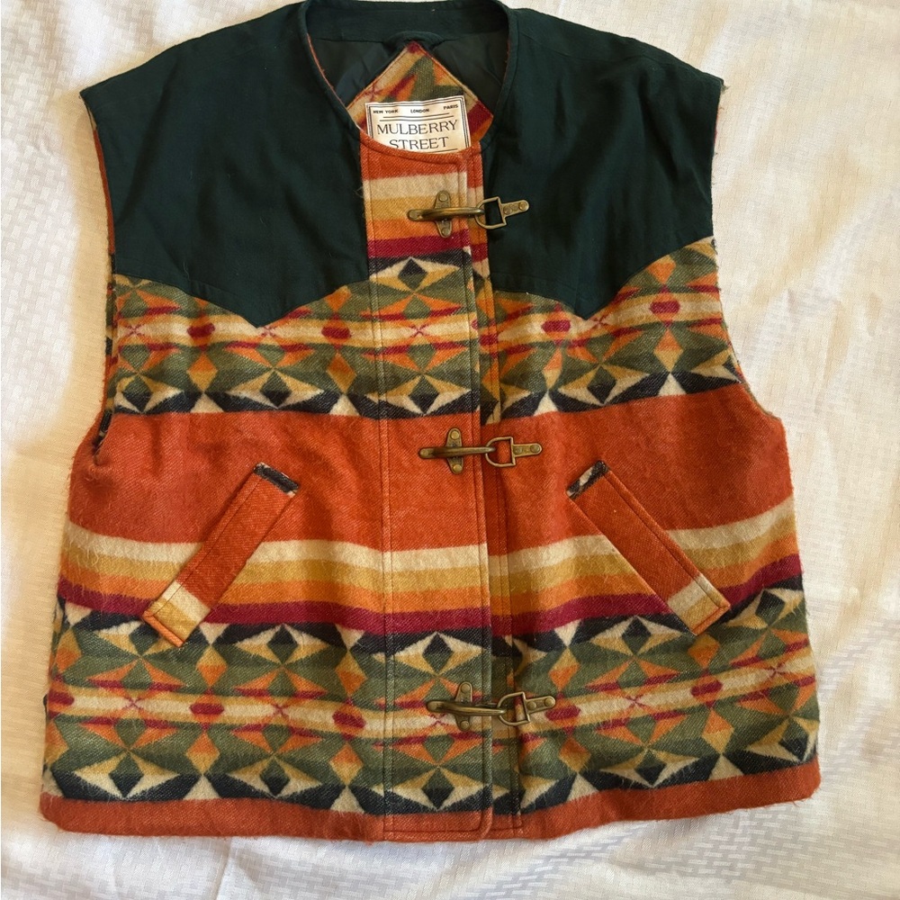 Mulberry Street Men’s Vest Quilt Pattern Latch Clip Funky Western Country Big